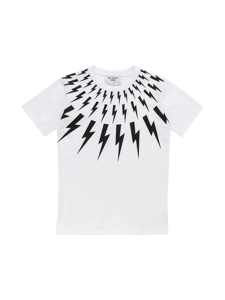 商品Neil Barrett|Thunder Print Cotton Jersey T-shirt,价格¥351,第1张图片