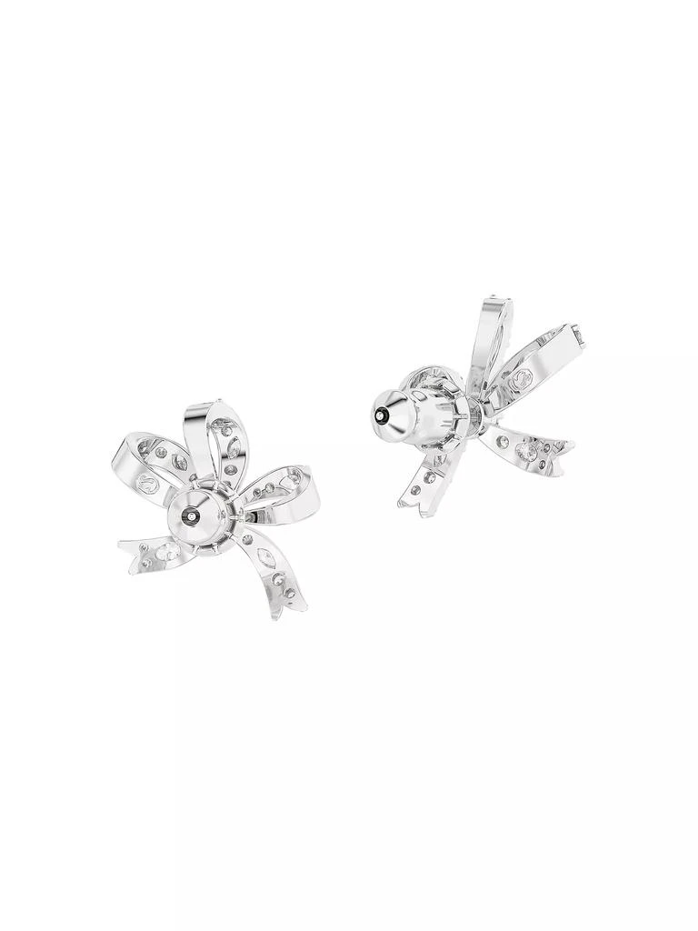 商品Swarovski|Volta Rhodium-Plated &amp; Crystal Bow Stud Earrings,价格¥1118,第3张图片详细描述