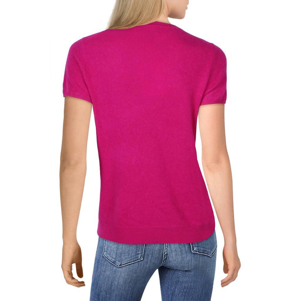 商品Private Label|Private Label Womens Cashmere Short Sleeves Pullover Sweater,价格¥163,第5张图片详细描述