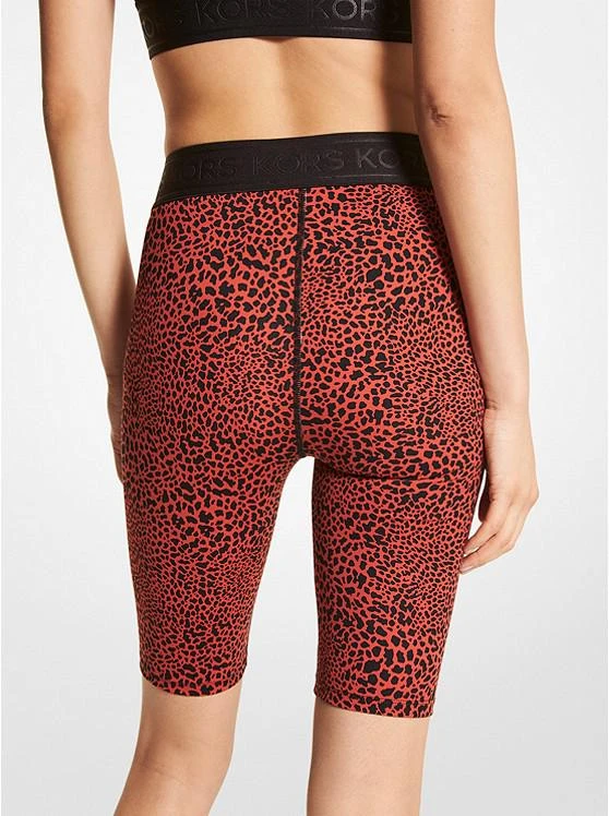 商品Michael Kors|Graphic Animal Print Stretch Nylon Bike Shorts,价格¥157,第2张图片详细描述