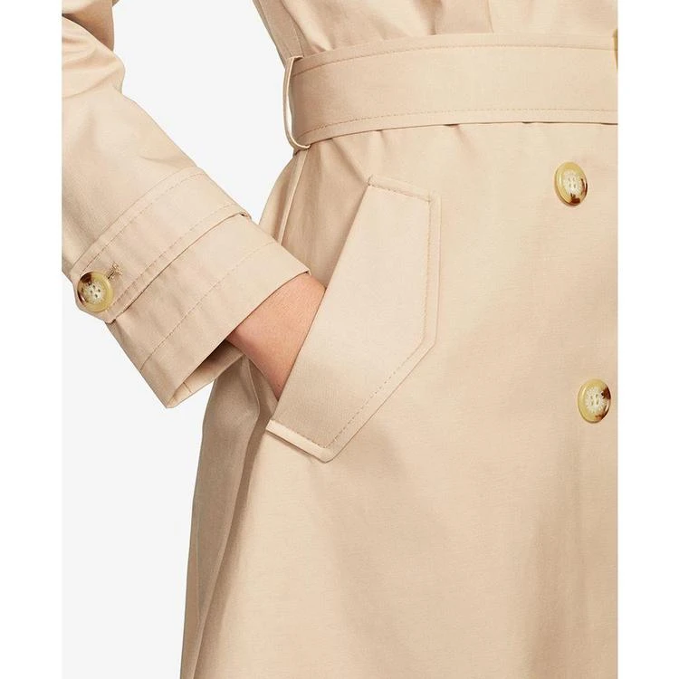 商品Ralph Lauren|Petite Double-Breasted Skirted Trench Coat,价格¥749,第4张图片详细描述