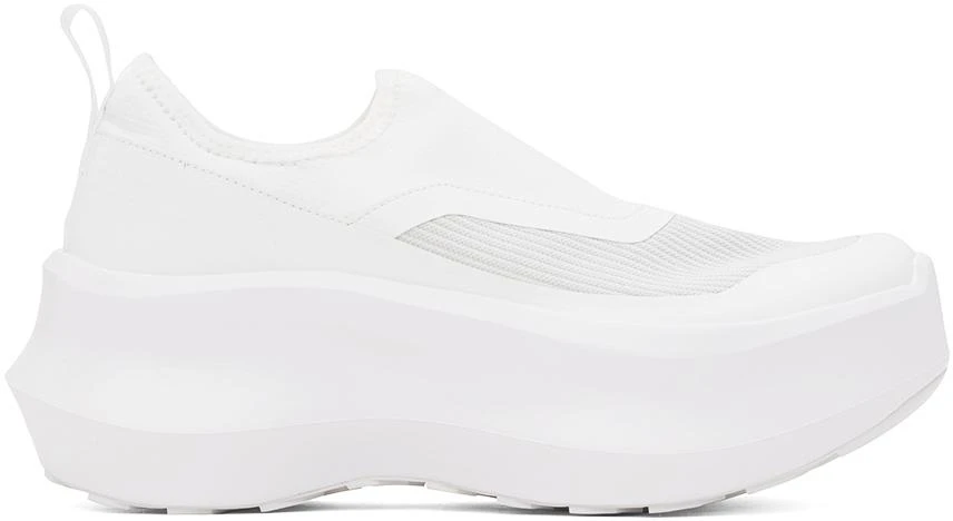 商品Comme des Garcons|White Salomon Edition Slip-On Platform Sneakers,价格¥1614,第1张图片