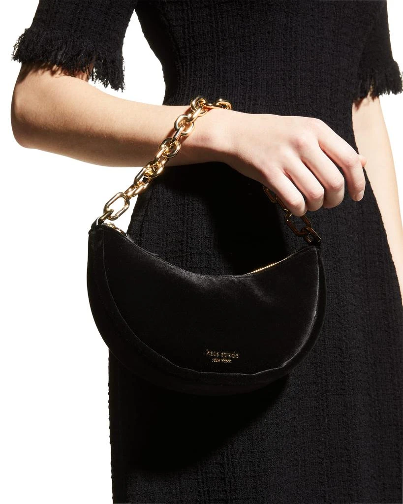 商品Kate Spade|smile velvet shoulder bag,价格¥983,第5张图片详细描述