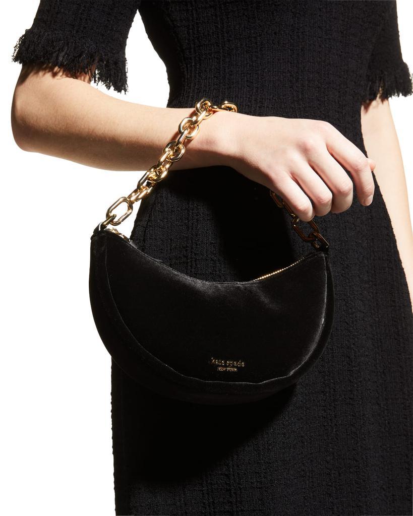 商品Kate Spade|smile velvet shoulder bag,价格¥1254,第7张图片详细描述