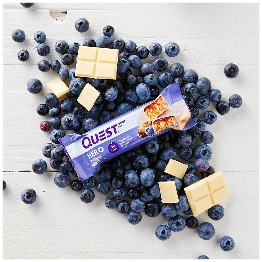 商品Quest Nutrition|Hero Blueberry Cobbler Flavored Protein Bar Blueberry Cobbler,价格¥34,第2张图片详细描述