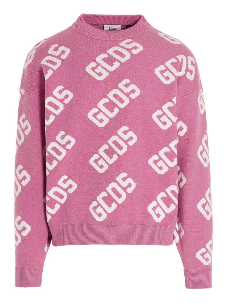 商品GCDS|GCDS Maglione Logo Intarsia-Knitted Jumper,价格¥1371-¥2199,第1张图片