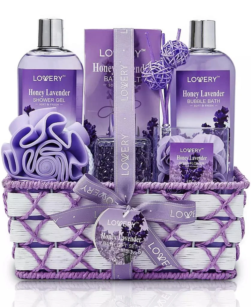 商品Lovery|Honey Lavender Relax Body Care Gift Set, 13 Piece,价格¥225,第1张图片