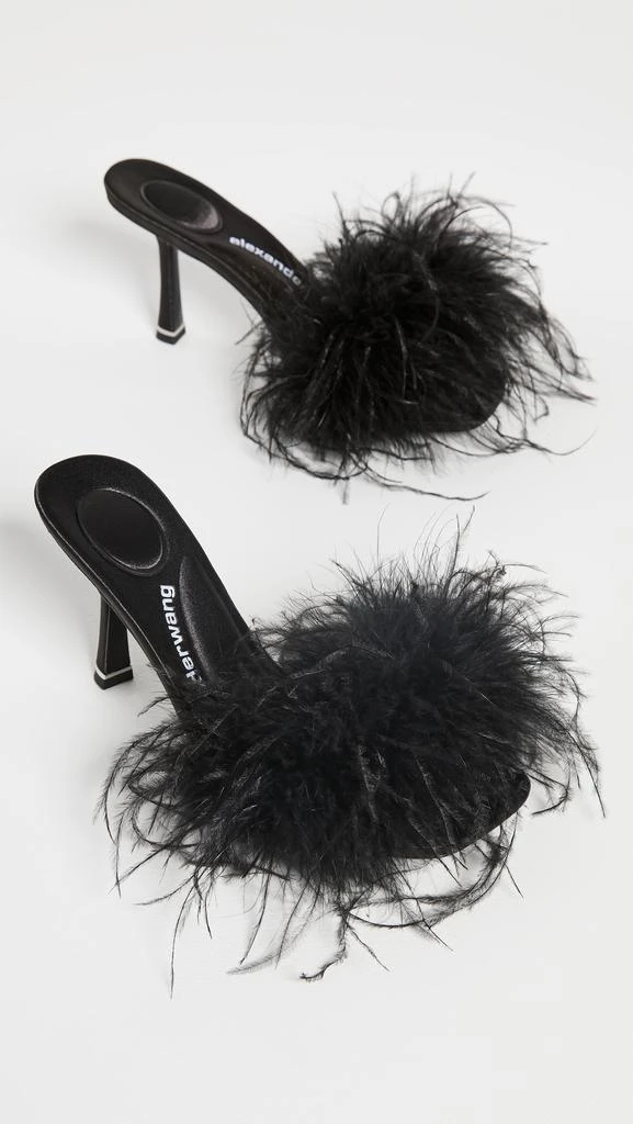 商品Alexander Wang|Alexander Wang 缎面凉拖鞋,价格¥2089,第5张图片详细描述