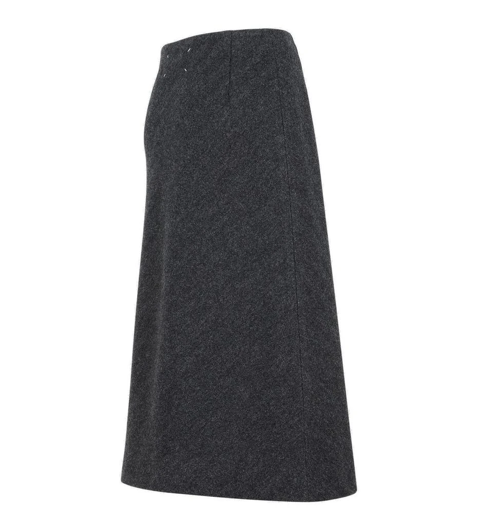 商品MAISON MARGIELA|Maison Margiela High-Waist Checked Skirt,价格¥6767,第2张图片详细描述