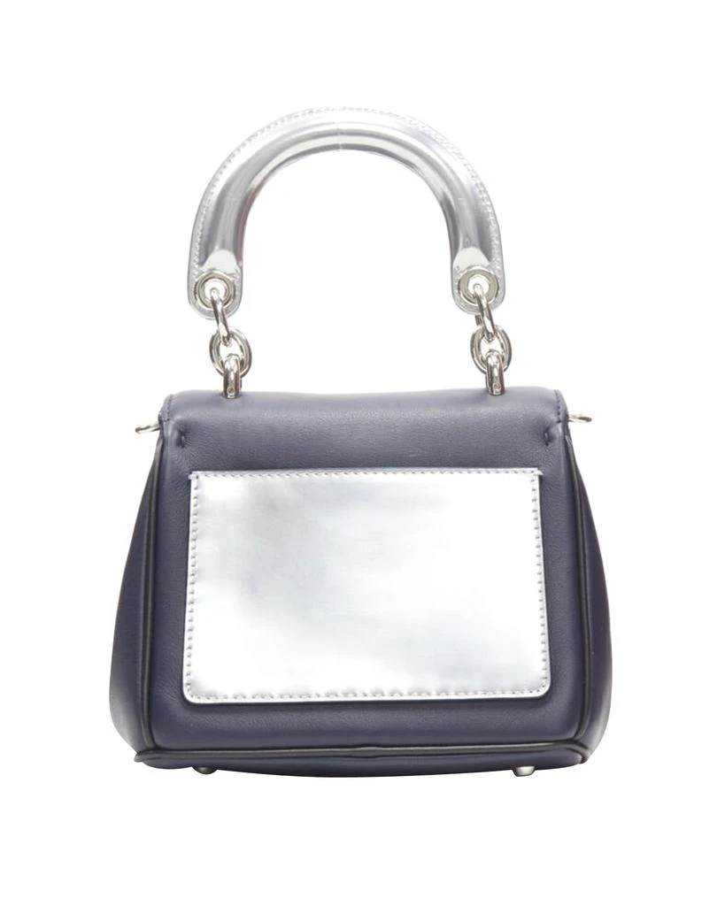商品[二手商品] Dior|CHRISTIAN DIOR Be Dior Micro blue silver leather flap small shoulder bag,价格¥20443,第5张图片详细描述