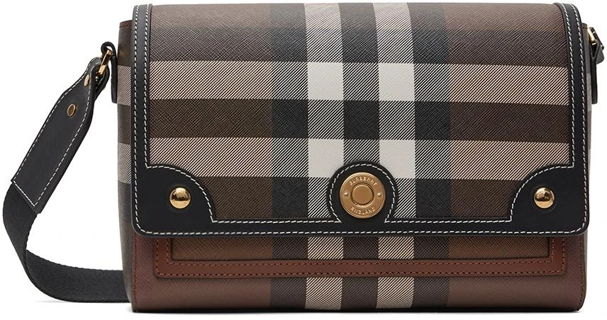 商品Burberry|Brown Check Messenger Bag,价格¥9567,第1张图片