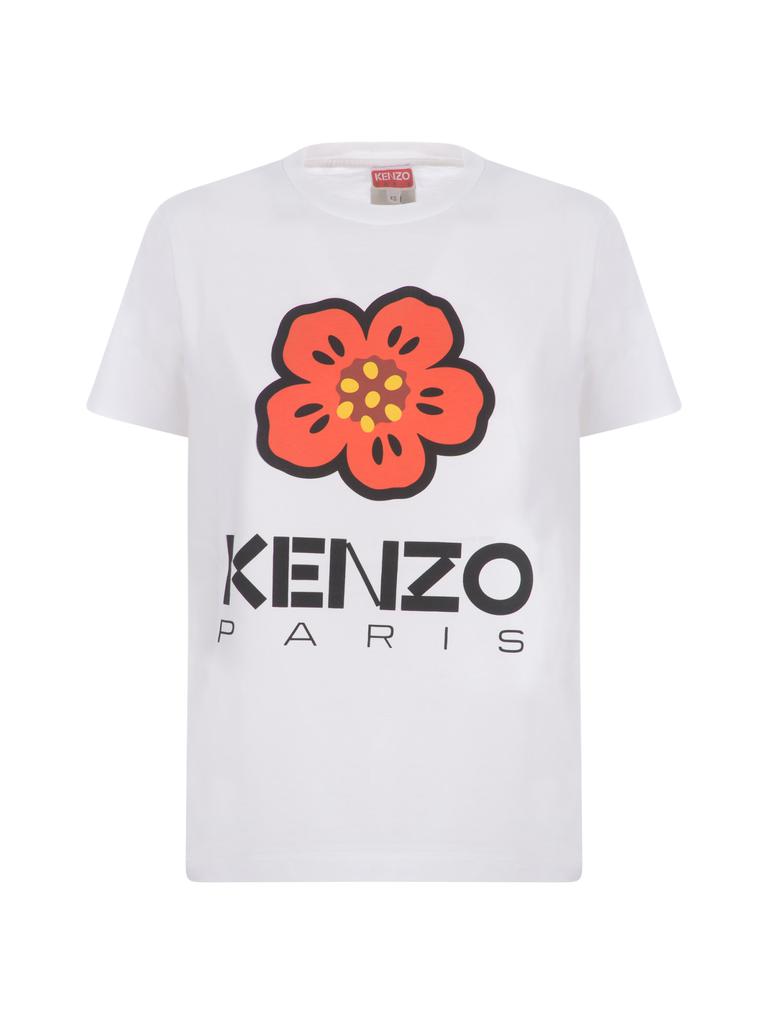 T-shirt Kenzo flower In Cotton商品第1张图片规格展示