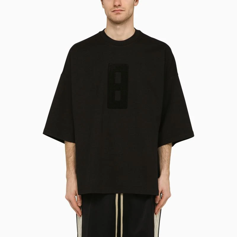 商品Fear of god|T-shirt with black Milan 8 embroidery,价格¥2141,第1张图片