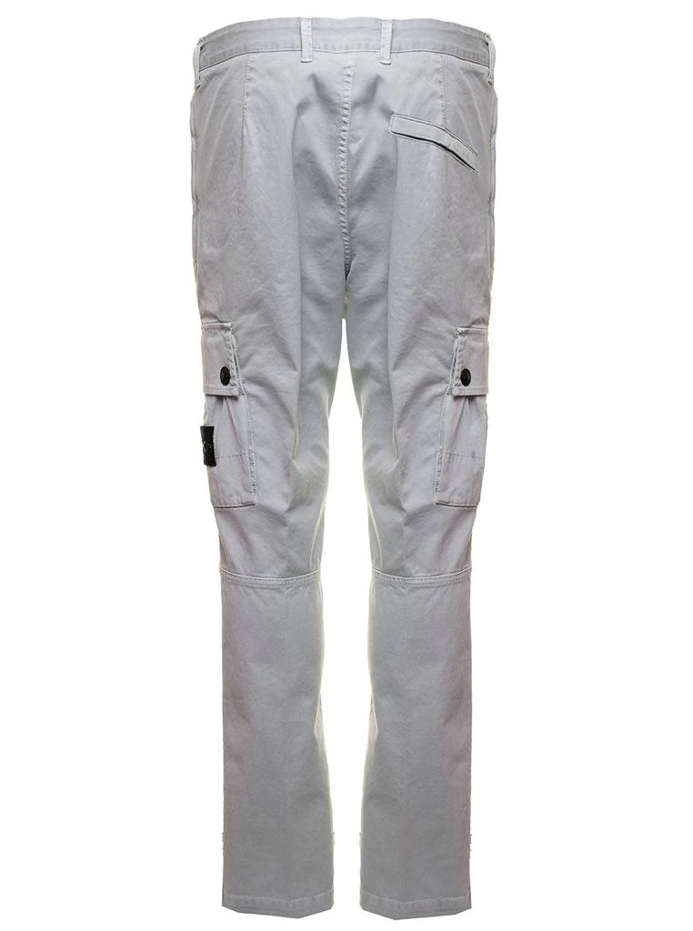 商品Stone Island|Grey Cotton Cargo Pants with Logo Stone Island Man,价格¥3134,第2张图片详细描述