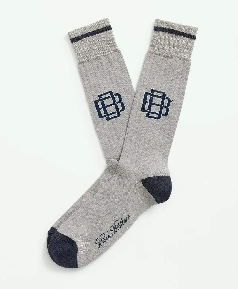 商品Brooks Brothers|Cotton Blend Varsity Socks,价格¥108,第1张图片