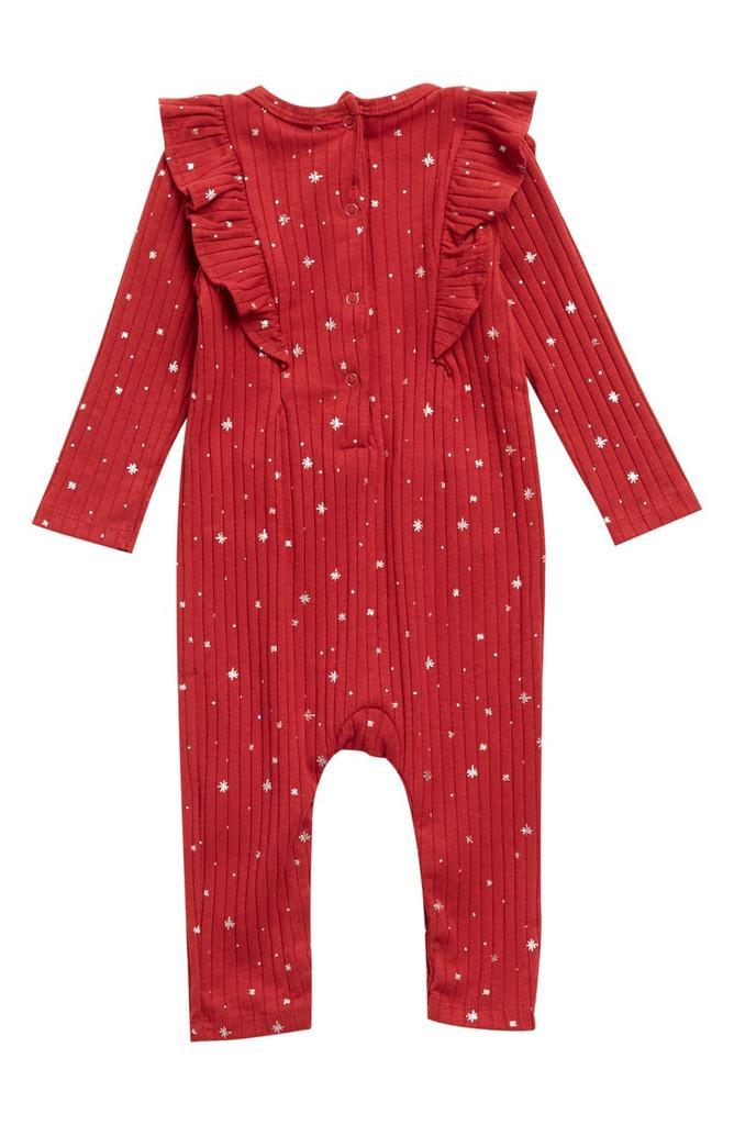 商品Jessica Simpson|Ruffle Shoulder Coverall & Headband Set,价格¥88,第4张图片详细描述