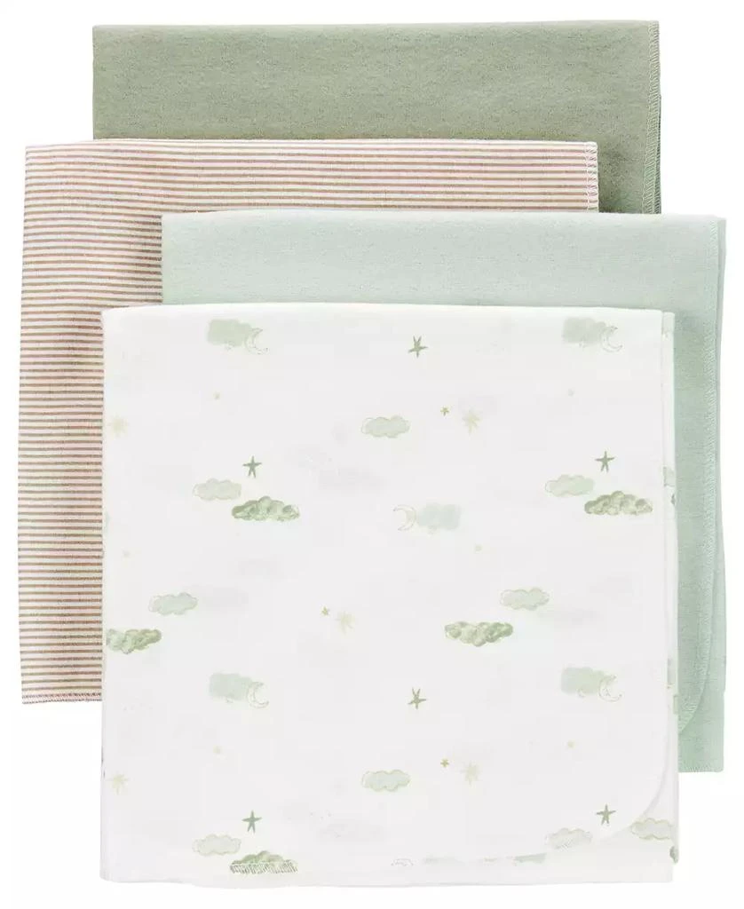 商品Carter's|Baby Boys or Baby Girls Receiving Blankets, Pack of 4,价格¥120,第1张图片