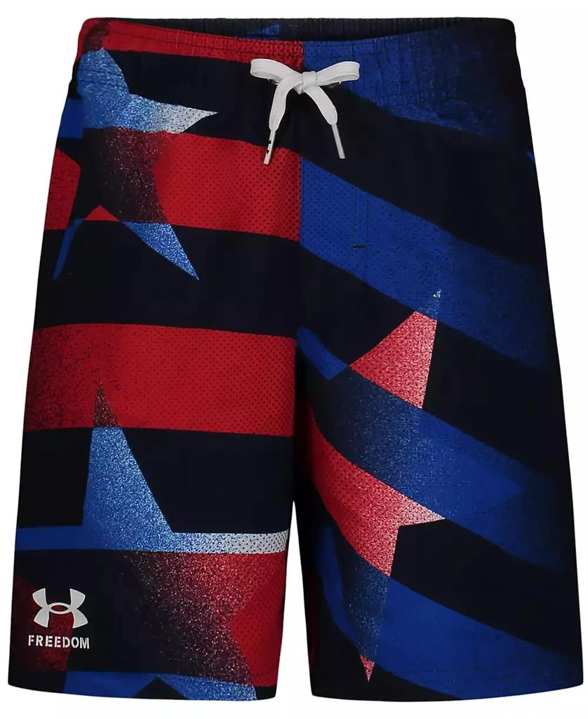 商品Under Armour|Big Boys UA Flag Streamer Drawstring Volley Swim Shorts,价格¥120,第1张图片