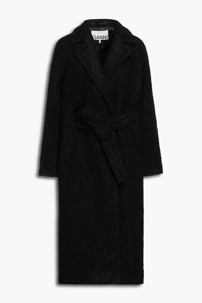 商品Ganni|Double-breasted belted wool-blend bouclé coat,价格¥1258,第1张图片