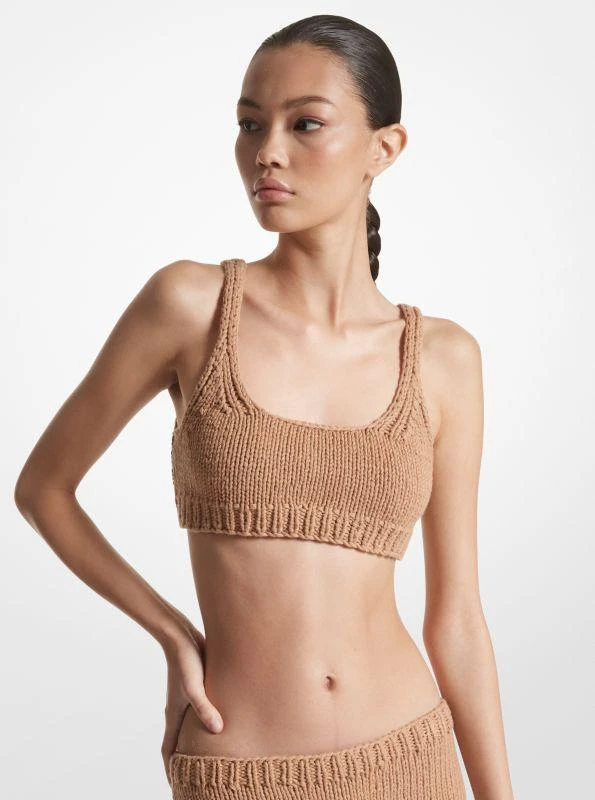 商品Michael Kors|Hand-Knit Cotton and Cashmere Bra Top,价格¥1912,第1张图片