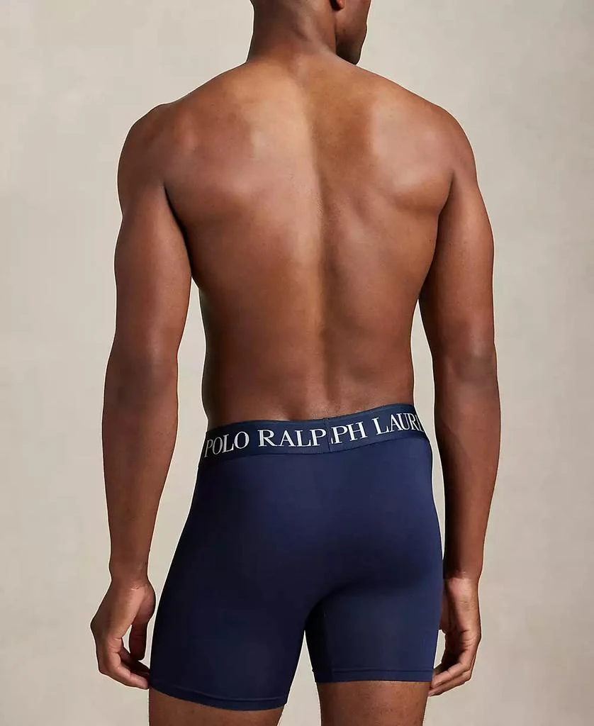 商品Ralph Lauren|Men's 3-Pack Cooling Microfiber Elastic Waist Boxer Briefs,价格¥401,第4张图片详细描述