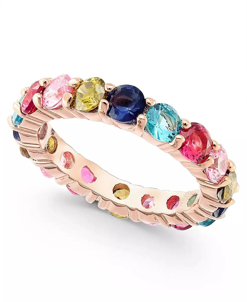 商品Charter Club|18K Rose Gold Plate Multicolor Crystal Ring, Created for Macy's,价格¥163,第1张图片