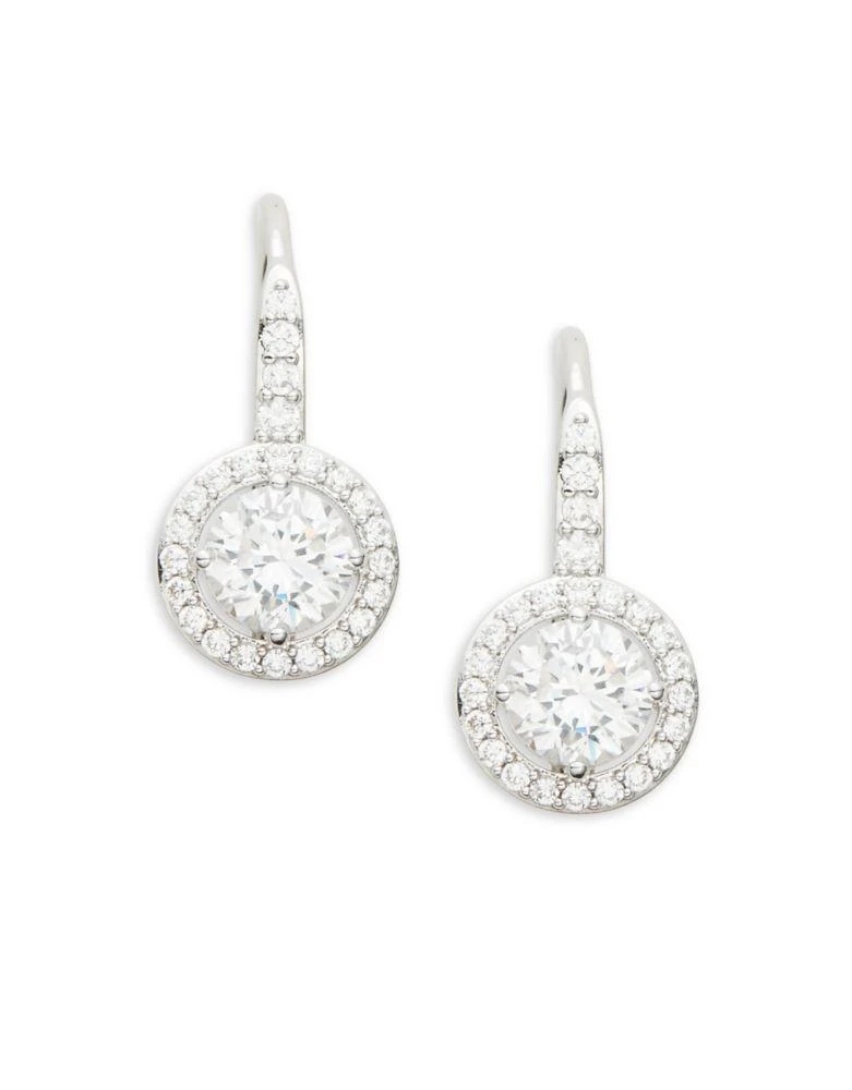 商品Nadri|Crystal and Sterling Silver Fixed Framed Earrings,价格¥271,第1张图片