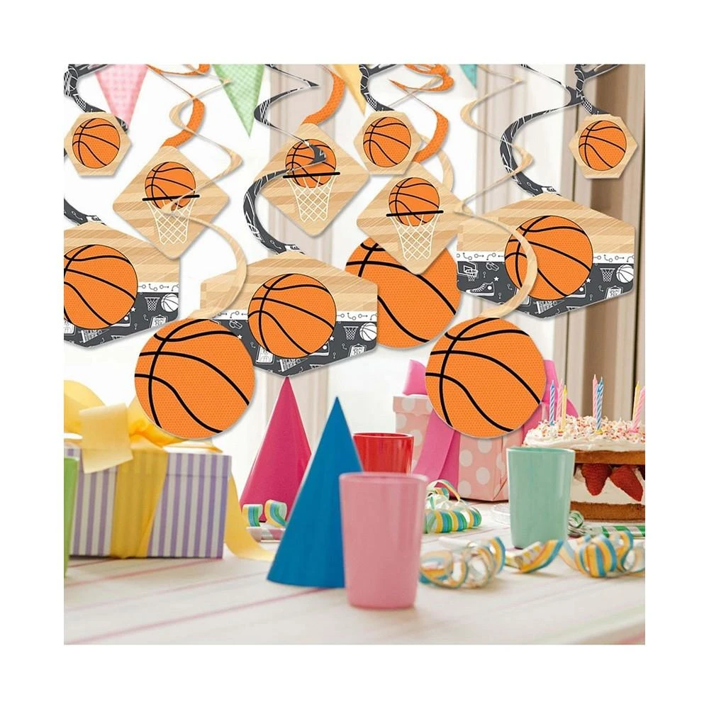 商品Big Dot of Happiness|Nothin' but Net - Basketball - Party Hanging Party Decoration Swirls - 40 Ct,价格¥134,第3张图片详细描述