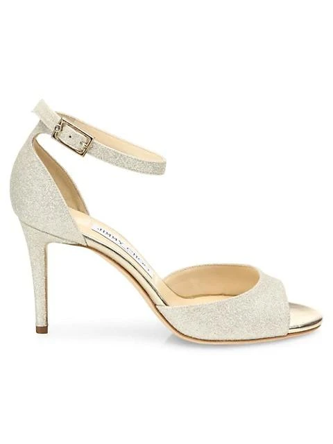 商品Jimmy Choo|Annie d'Orsay Ankle-Strap Glitter Sandals,价格¥5208,第1张图片