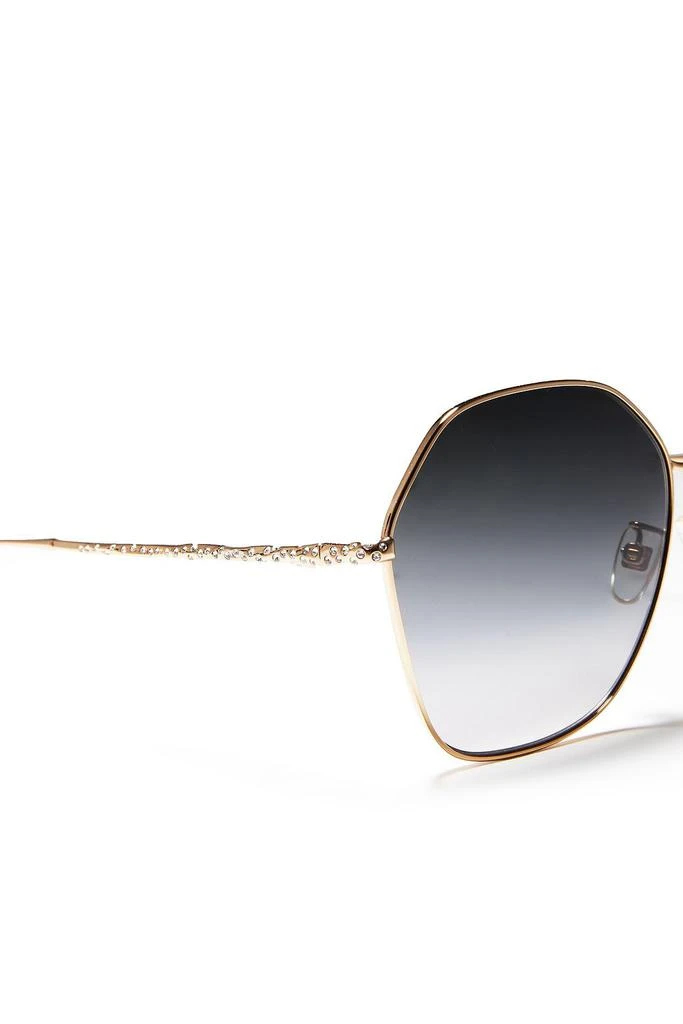商品Givenchy|Hexagon-frame crystal-embellished gold-tone sunglasses,价格¥1762,第4张图片详细描述