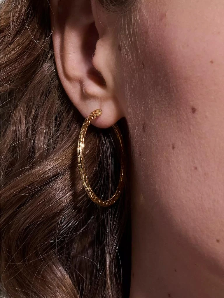 商品John Hardy|Classic Chain 18K Gold Hoops,价格¥21520,第2张图片详细描述