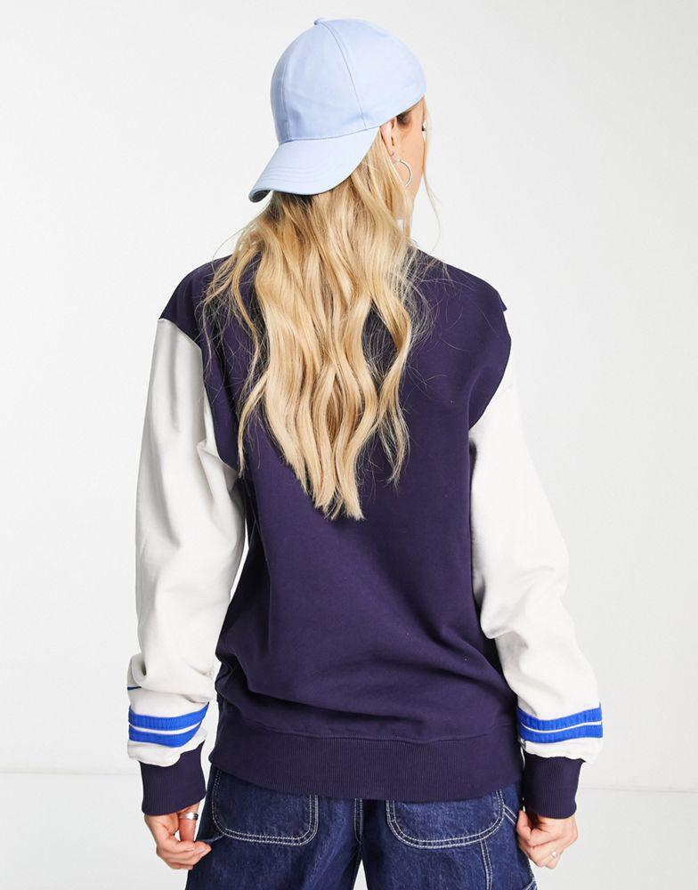 商品NIKE|Nike unisex retro collegiate crew sweatshirt in navy,价格¥243,第4张图片详细描述
