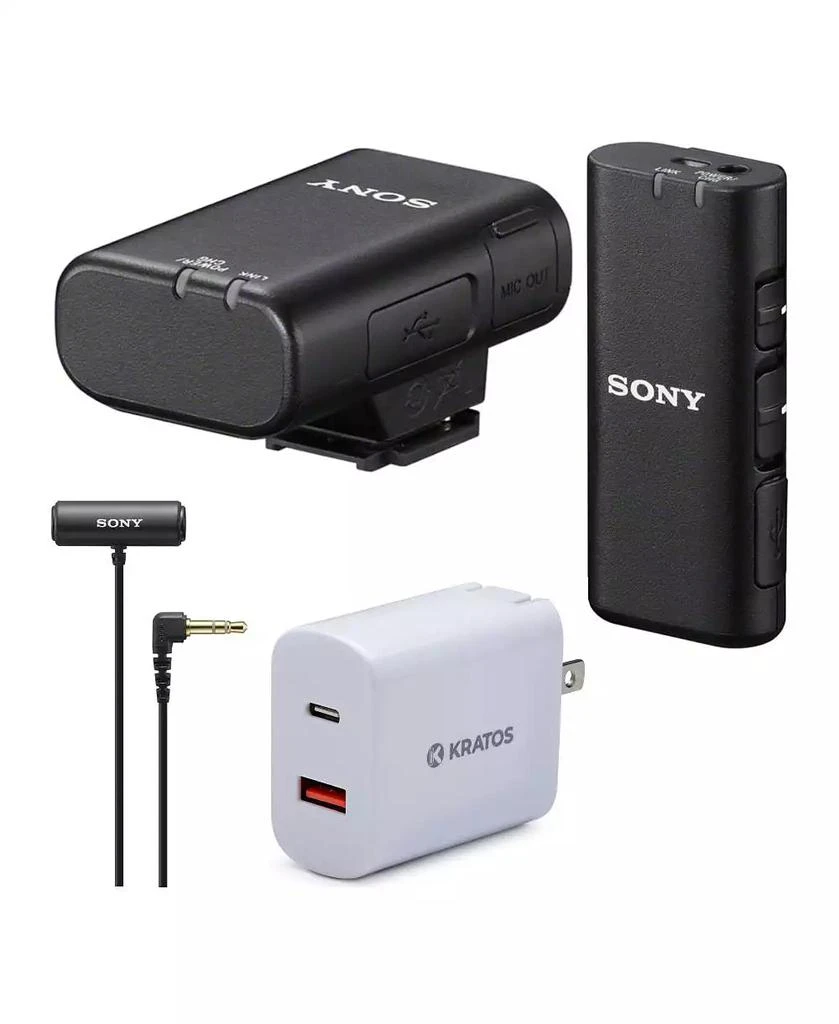 商品SONY|ECM-W2BT Digital Bluetooth Wireless Microphone with ECM-LV1 Lav Mic Bundle,价格¥2054,第1张图片