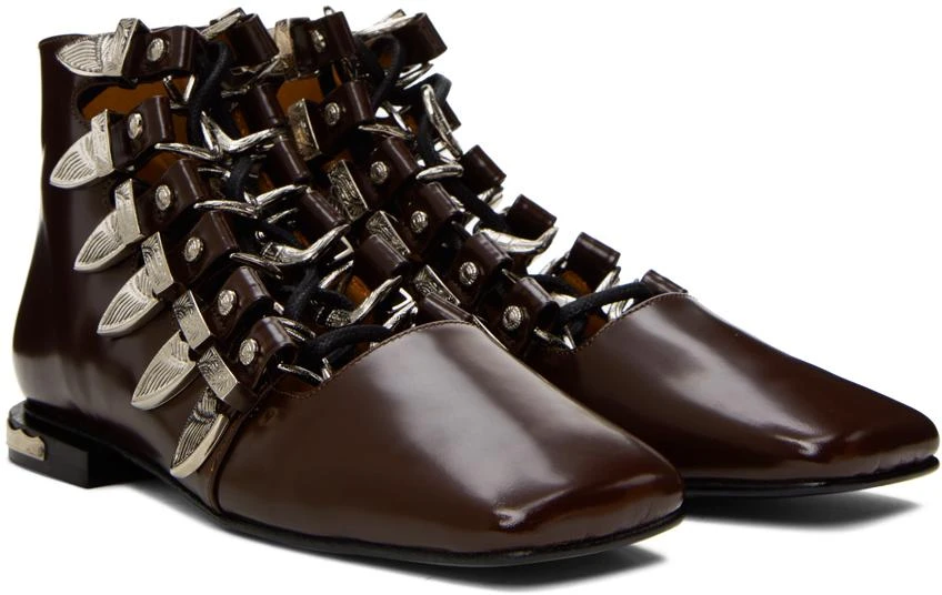 商品Toga Pulla|SSENSE Exclusive Brown Boots,价格¥981,第4张图片详细描述