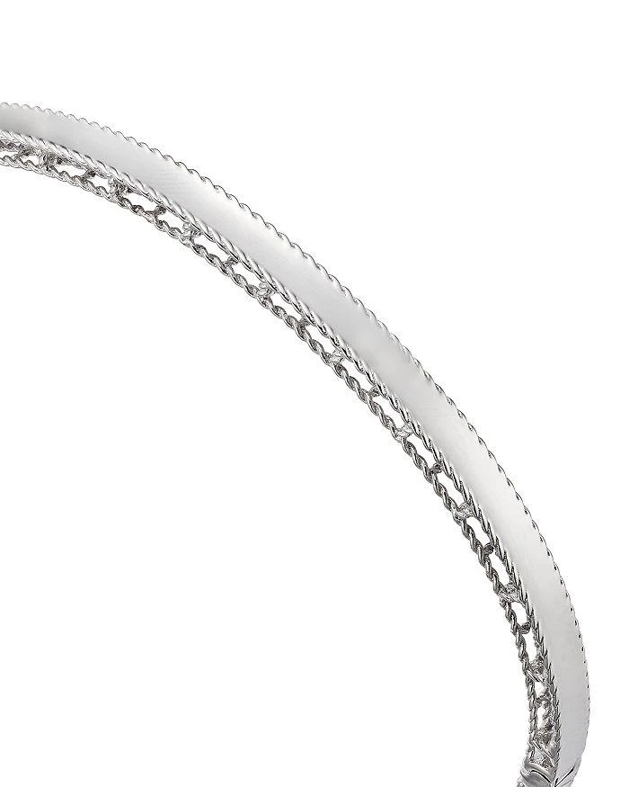 商品Roberto Coin|18K White Gold Symphony Princess Bangle Bracelet,价格¥16835,第3张图片详细描述