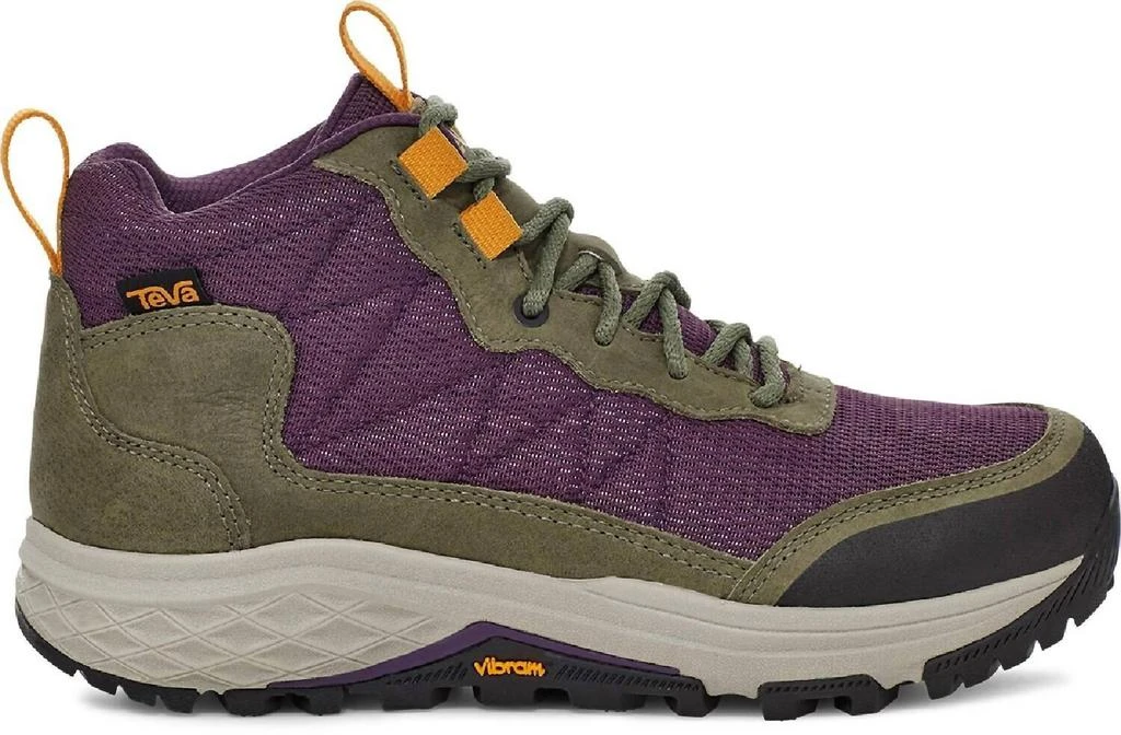 商品Teva|Women's Ridgeview Mid Waterproof Hiking Boots In Olive Branch/purple Pennant,价格¥821,第5张图片详细描述