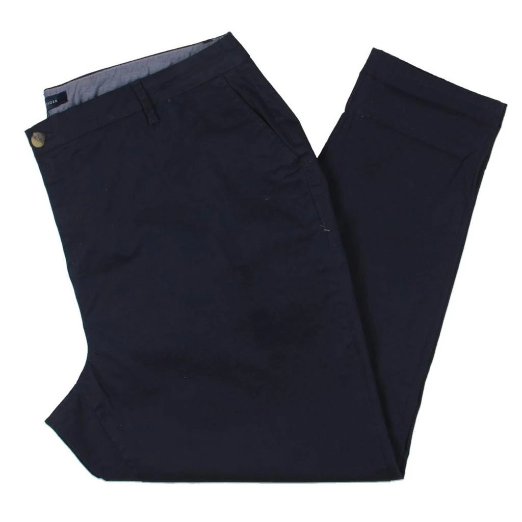 商品Tommy Hilfiger|Plus Hampton Womens Slim High-Rise Chino Pants,价格¥378,第2张图片详细描述