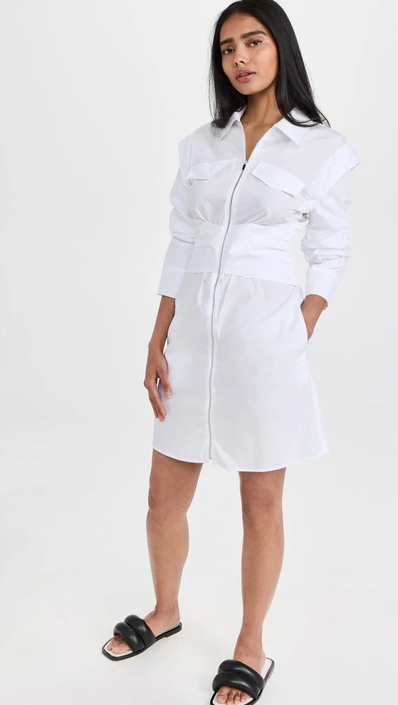 商品Derek Lam|Derek Lam 10 Crosby Skylar 前拉链衬衫连衣裙,价格¥847,第5张图片详细描述
