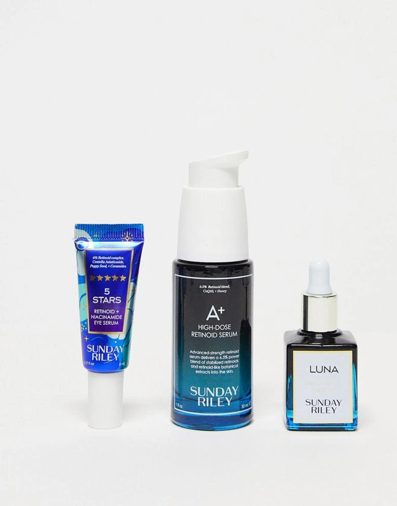 商品Sunday Riley|Sunday Riley Night ZZZs Retinol Trio Skincare Kit (Save 33%),价格¥848,第3张图片详细描述