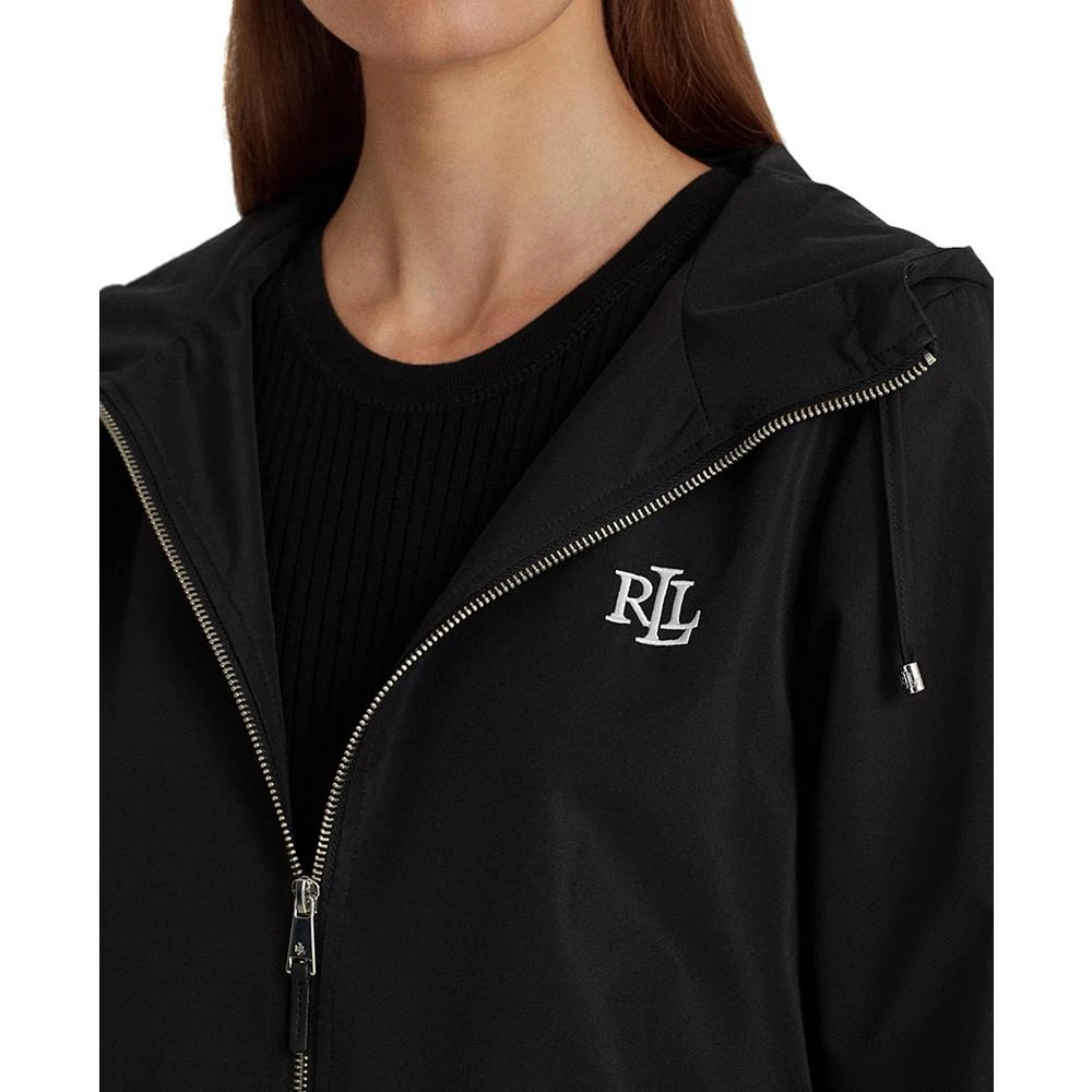 商品Ralph Lauren|女式 可折叠全拉链连帽夹克风衣,价格¥1346,第3张图片详细描述