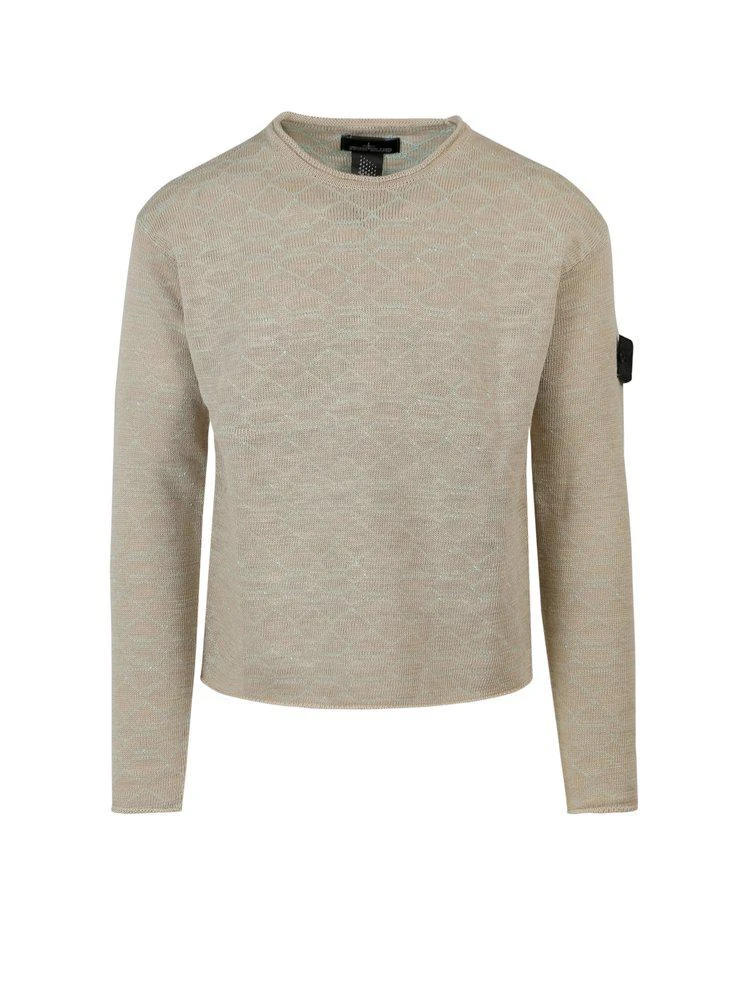 商品Stone Island|Stone Island Shadow Project Logo Patch Knit Jumper,价格¥2930,第1张图片