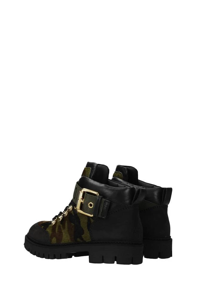 商品Moschino|Ankle boots Pony Skin Black Military Green,价格¥2126,第4张图片详细描述