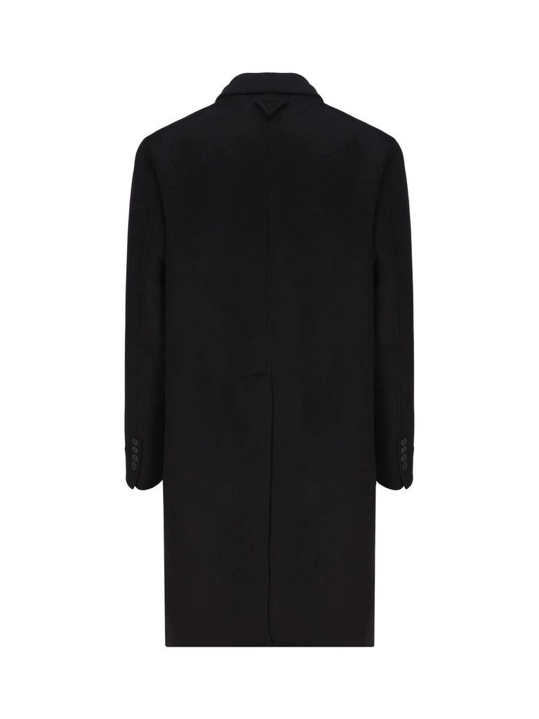 商品Prada|Prada Single Breasted Long Sleeved Coat,价格¥32945,第2张图片详细描述