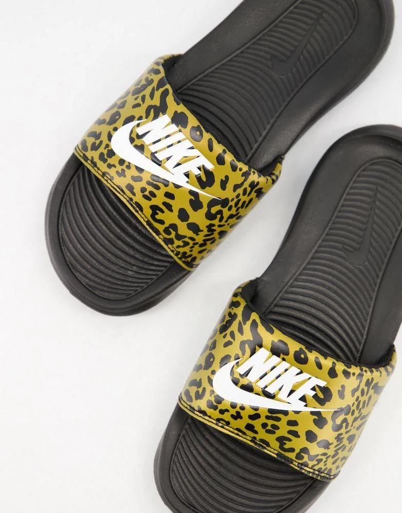 商品NIKE|Nike Victori slide in brown leopard print,价格¥186,第1张图片