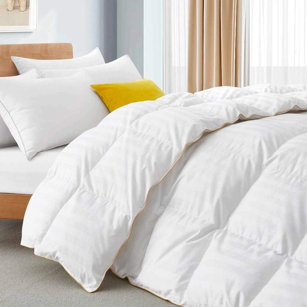 商品Puredown|HOTEL Quality White Goose Down Comforter 100% Cotton Cover All Season, King or Queen,价格¥689,第2张图片详细描述