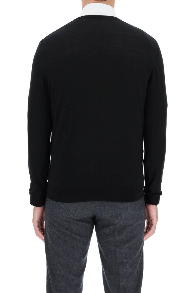 Drumohr super fine merino wool v-neck sweater商品第7张图片规格展示