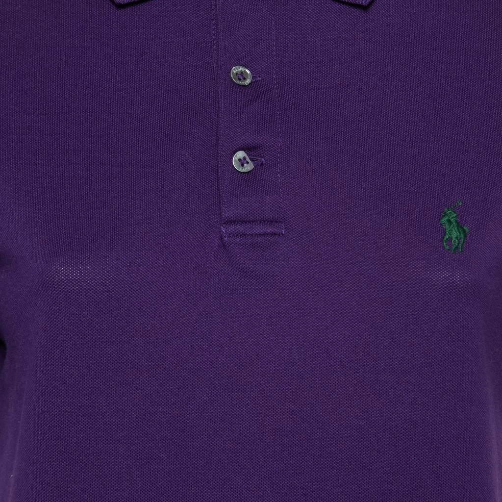 商品[二手商品] Ralph Lauren|Polo Ralph Lauren Purple Cotton Pique Slim Fit Polo T-Shirt M,价格¥969,第3张图片详细描述