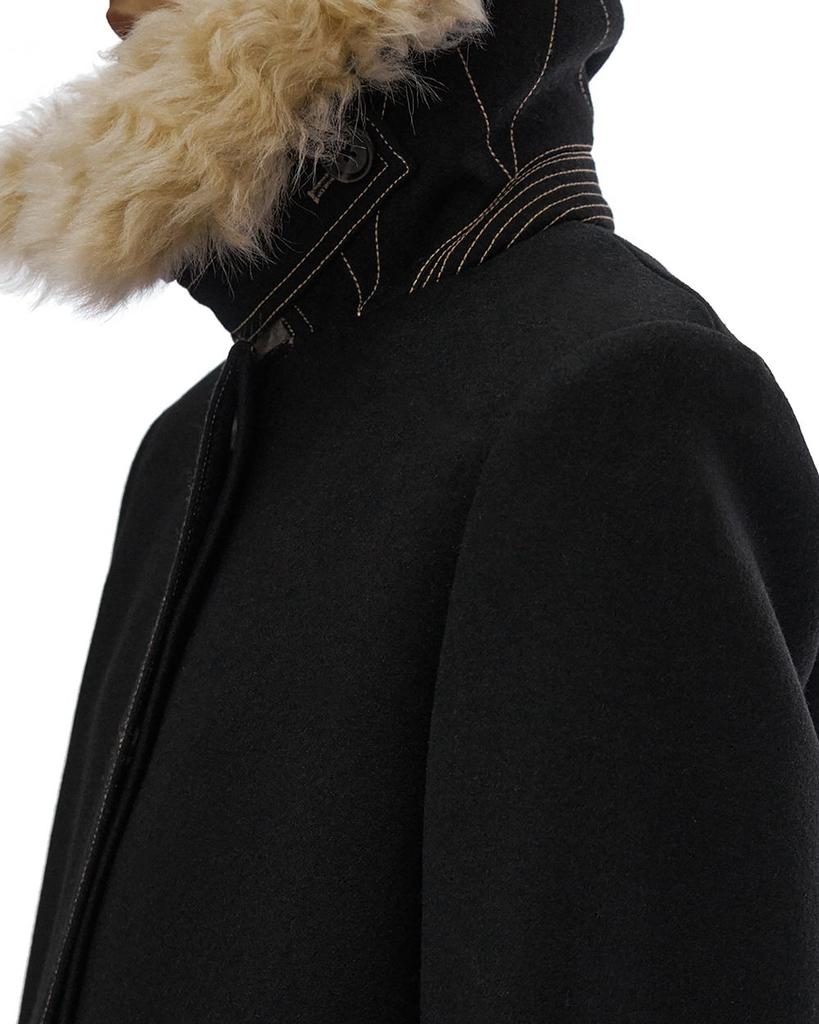 Faux Fur Collar Coat商品第5张图片规格展示