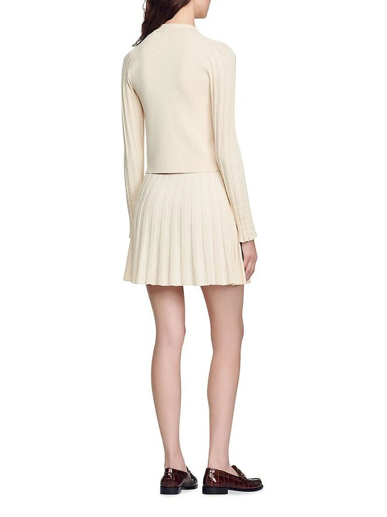 商品Sandro|Aura Knit Eyelet Cardigan,价格¥1536,第2张图片详细描述