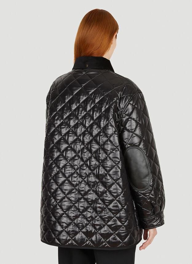 Quilted Jacket in Black商品第4张图片规格展示